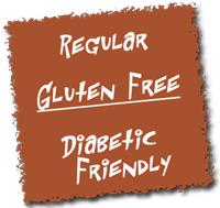 reg., gluten free, diebetic friendly